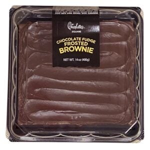 Chocolate Brownie Square with Fudge Frosting | Packaged