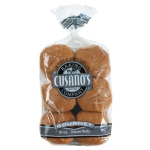 Cusanos Kaiser Wheat Sliced 4.5" | Packaged