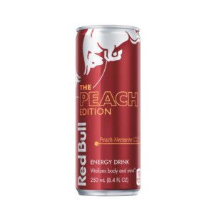 Peach-Nectarine Red Bull Energy Drink | Packaged