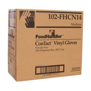 100 VINYL GLOVES MED PWDR FREE | Corrugated Box