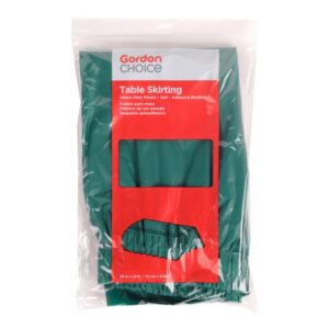 Hunter Green Table Skirt | Packaged