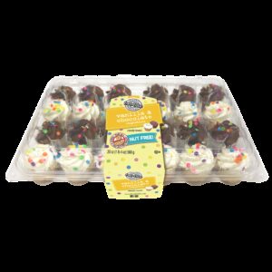 Assorted Mini Chocolate & Vanilla Cupcakes | Packaged