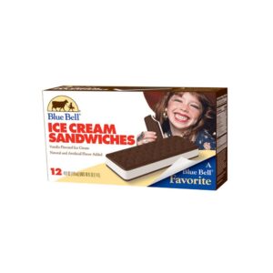 Blue Bell Ice Cream Sandwiches 12pk | Packaged