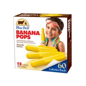 Blue Bell Banana Pops 12pk | Packaged