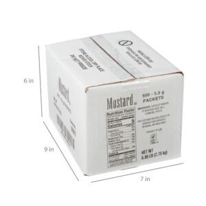 MUSTARD PKT 500-5.5GM BRICK | Corrugated Box