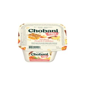 Chobani Flip Peach Cobbler Yogurt 5.3oz | Packaged