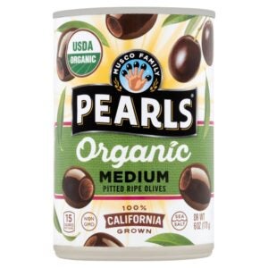 Pearl Md or Lg Ripe Pitted Olives 6oz | Packaged