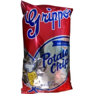 Grippos Foil Plain Chips 8oz | Packaged