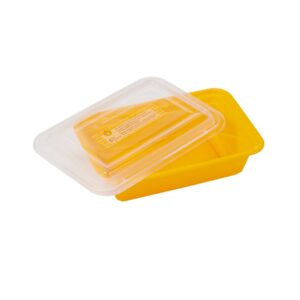 24 oz. Rectangle Plastic Container with Lids | Raw Item