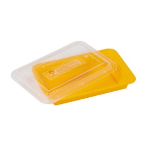 28 oz. Plastic Rectangle Container with Lid | Raw Item