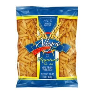 PASTA RIGATONI 16Z ALLEGRA | Packaged