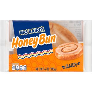 Mrs Baird's Honey Bun, 4 oz | Packaged