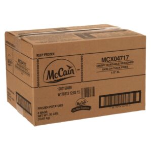 1/2" S/C Xlong Skin-On Fries, Seasoned | Corrugated Box