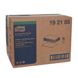 WIPER FS GRN/WHT 1/4 FLD 1-600CT | Corrugated Box