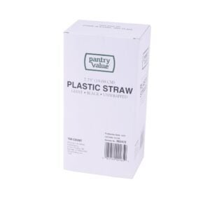 STRAW PLAS 7.75" UNWRAPPED BLACK GIAN 15 | Packaged