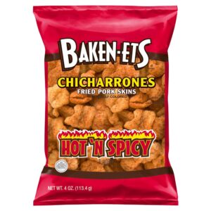 Baken-ets Hot & Spicy Pork Skins 4oz | Packaged