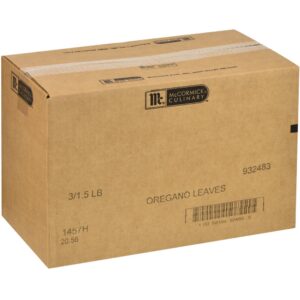 SPICE OREGANO WHL LF 1.5# MCORM | Corrugated Box