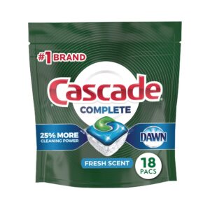 Cascade Lemon Dish Detergent 18ct | Packaged