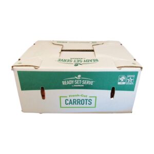 4 Inch Straight-cut Carrot Sticks | Corrugated Box