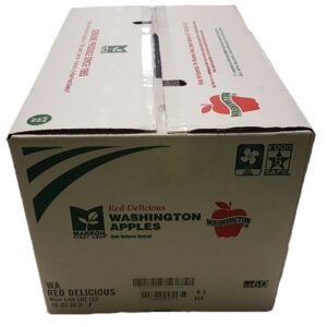 APPLE DELICIOUS RED 138CT MICHIGAN | Corrugated Box