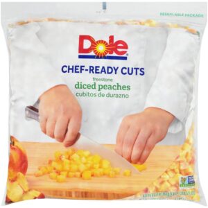 Frozen Diced Peaches | Packaged