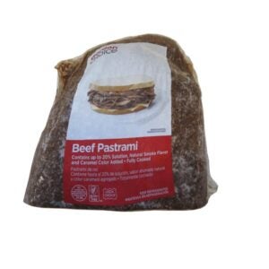 BEEF PASTRAMI RND BTM CKD 2-7.5#AVG | Packaged