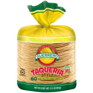 4.5" Taquria Style Mini Yellow Corn Tortillas | Packaged