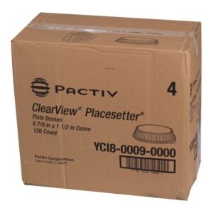 LID DOME 9" PLATE 8-63ct PCTV | Corrugated Box