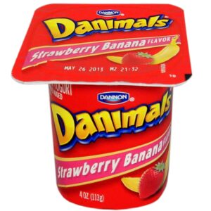 YOGURT STRAWB BAN DANIMALS 48-4Z DANN | Packaged