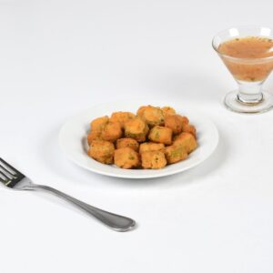 Lightly Breaded Cut Okra | Styled