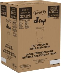 Foam Cups, 32 oz., Pedestal | Corrugated Box