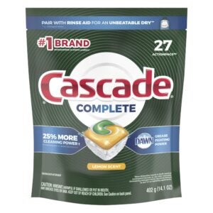 Cascade Complete Lemon Dishwasher Pod 27 | Packaged