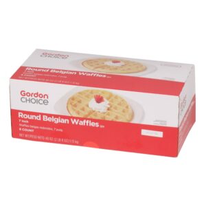 7" Round Belgian Waffles | Packaged