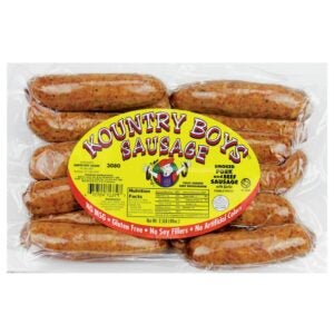 Pork & Beef Garlic Smoked Sausage | Packaged