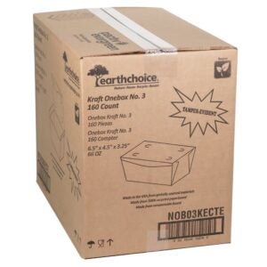 BOX TAKEOUT 6.5X4.5X3.25 #3 160CT | Corrugated Box