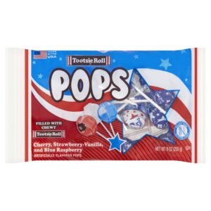 Red White & Blue Tootsie Pop | Packaged