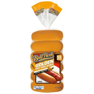 Golden Hot Dog Buns | Packaged