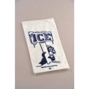 BAG ICE FLAT W/TIE 1M HILEX | Raw Item