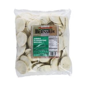 RAVIOLI FLORENTINE COOKED JUMB | Packaged