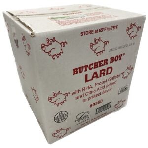 Lard Shortening | Corrugated Box