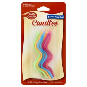 Neon Crazy Curl Candles | Packaged
