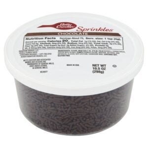 Chocolate Sprinkles Tub | Packaged