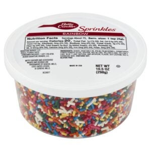 Rainbow Sprinkles Tub | Packaged