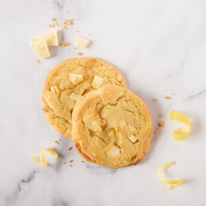 Lemon White Chocolate Chunk Cookies | Styled