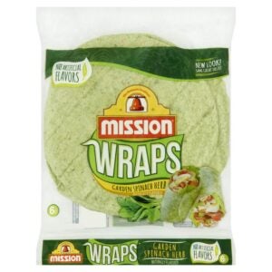 Mission Flour Gluten Spinash Wrap 6ct | Packaged