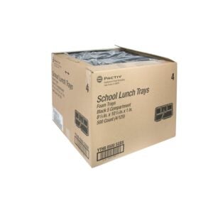 TRAY SCHOOL FM 5CMPT BLK 4-125 | Packaged