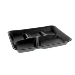 TRAY SCHOOL FM 5CMPT BLK 4-125 | Raw Item