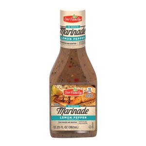 Our Family Lemon Pepper Marinade 12.25oz | Packaged