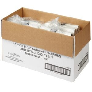 CUTLERY KIT METALIC READY ROLL | Packaged