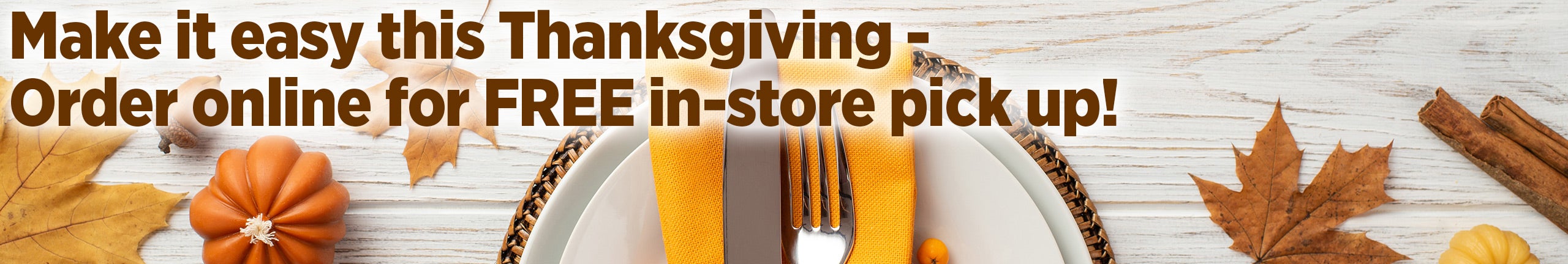 Thanksgiving Order Online